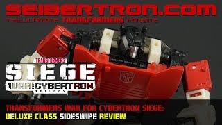 Transformers War for Cybertron Siege SIDESWIPE Deluxe Class review from Seibertron.com