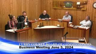 Curry County Board of Commissioners Business Meeting June 6, 2024