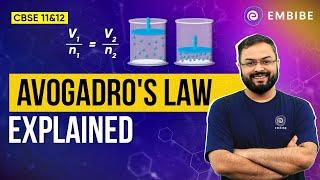 Avogadro's Law Explained | CBSE Chemistry | Anupam Gupta IIT Delhi | Embibe