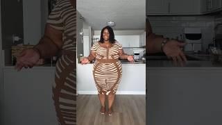 We love brown on brown skin  Full video up now #tryonhaul #fashionnovacurve #plussized