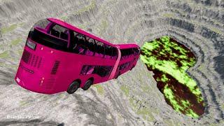 BeamNG.Drive - Leap Of Death Car Jumps and Falls Crashes