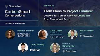 From Plans to Project Finance: Lessons for Carbon Removal Developers from Twelve and Fervo