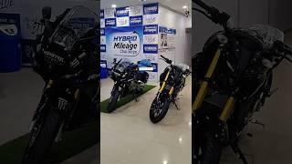 Which one yours favorite bike ? Yamaha R15 vs MT15 2024 #bike #shorts #trending #yamaha #mt15 #r15