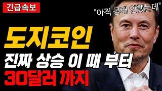 도지코인 진짜 상승 이 때 부터 30달러 까지