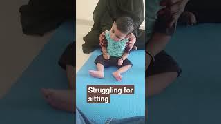 physiotherapy #india #exercises #paediatric #cerebralpalsy #sitting #developmentaldelay #shorts