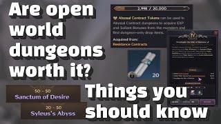 Open world dungeon guide | THRONE AND LIBERTY | Things you need to know before farming dungeons