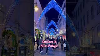 Christmas in Lisbon Portugal #christmas  #lisboa  #lisbon  #lisbonchristmas #shorts  #shortsvideo