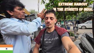 CRAZY $1 Haircut Experience in The Streets of India 