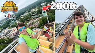 We Walked Up a 200ft Rollercoaster! CoasterFest 2024 Vlog