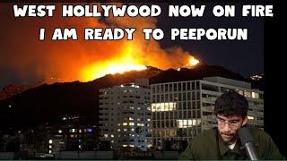 HasanAbi Learns that West Hollywood Caught On Fire