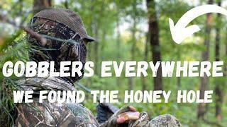 GOBBLERS EVERYWHERE!? | Turkey Hunting 2023 | Georgia Turkey Hunting | WE FOUND the HONEY HOLE