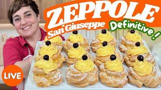 ZEPPOLE Di San Giuseppe DEFINITIVE ! - Ricetta in Diretta Fatto in Casa da Benedetta