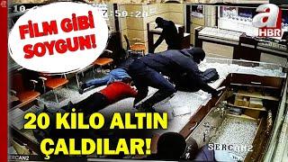 Karabük'te Film Gibi Soygun! Kuyumcudan 20 Kilo Altınla Kaçtılar! İşte O Anlar... | A Haber