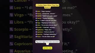  Zodiac Signs When They Feel GUILTY #zodiac #zodiacsigns #astrology #astrologysigns #shorts #tarot