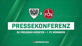 Pressekonferenz: SC Preußen Münster - 1. FC Nürnberg (0:1)