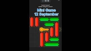 Mini Game Today 12 September | How To Solve Mini Game Puzzle in Hamster Kombat (100%) SOLVED