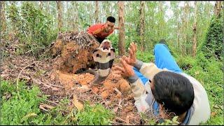 A breathtaking battle between two brave hunters and ferocious king cobras in the jungle+