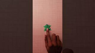 How to make a jumping frog/paper jumping frog/Origami jumping frog/crafts for kids #paperfrog #frog