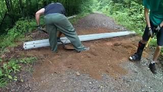 Best Off Grid Mountain Road Water Erosion Control video ever!