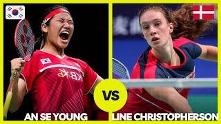 An Se Young(KOR) vs Line Christophersen(DEN) Badminton Match Highlights | Revisit German Open 2022