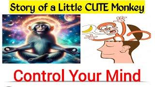 Cute Monkey STORY || control mind ||  #skfacts #meditation #inspiration #yoga