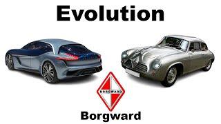 Evolution of Borgward cars - Models in chronological order