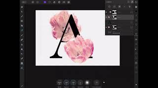 Floral Typography in Affinity Photo (iPad)