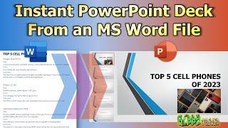 Instantly Create PowerPoint Presentation Deck from a Word File