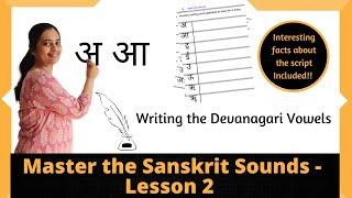 Learn to write the Devanagari script