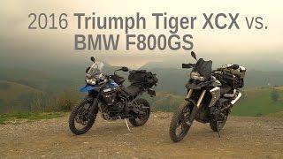 2016 Triumph Tiger XCX vs. BMW F800GS | Comparison Test Ride Review