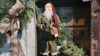 Old Fashioned Decor Christmas Arnett Santas Antique Cottage Prim Farmhouse Bridgewater Primitives