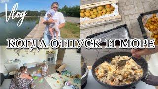 VLOG: ОТПУСК С РЕБЕНКОМ/отключили СВЕТ/новые КОВРИКИ/ГОТОВЛЮ плов/КУПИЛИ фрукты