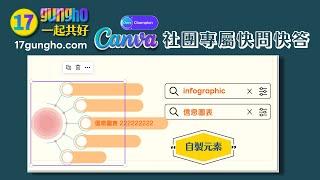 用Canva元素設計專屬自己的元素｜Canva17社團問答