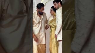 Suniel Shetty With Son And Wife At Anant Radhika Wedding Reception#shortvideo #shorts #ambani