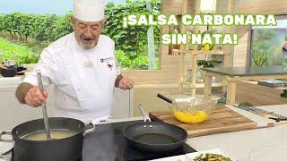 Conoce el truco de Karlos Arguiñano para hacer una salsa carbonara sin leche ni nata