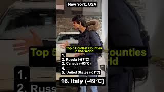 Top 5 Coldest Countries of the world | Anurag Aggarwal | #anuragaggarwal #anuragthecoach #shorts