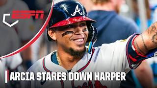 Orlando Arcia stares down Bryce Harper after hitting HR  | ESPN MLB