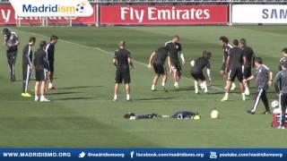 Real Madrid training ahead of Schalke, Champions League