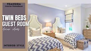 TWIN BEDS for GUEST ROOM #bedroomdesignideas