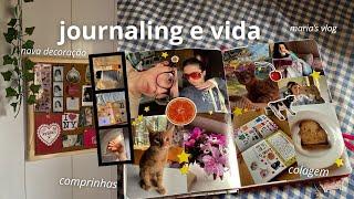 journaling & life | vlog + journal with me, comprinhas, colagem…