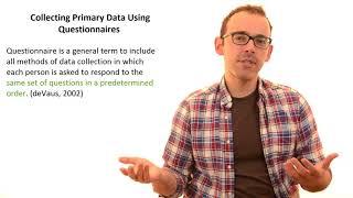 5.4 Collecting Primary Data Using Questionnaires