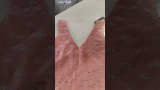 Trending v neck design cutting and stitching ideas #appleblossom #vneck #sewingprojects #sewing