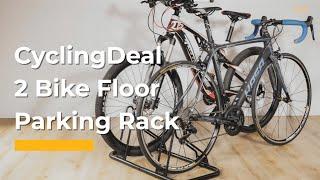 CyclingDeal 2 Bike Floor Parking Rack CD-KT43H-2