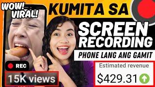 ETO NA! Kumita P20k+ SCREEN RECORDING LANG GAMIT PHONE! | YT Automation Update: How I Grab Videos