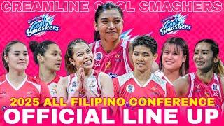 Newest OFFICIAL LINE UP 2025 | May NAG-BABALIK Pasabog ng CREAMLINE ALL FILIPINO CONFERENCE 2025