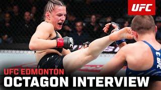 Erin Blanchfield Octagon Interview | UFC Edmonton