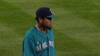 King Felix ejected on his way to dugout