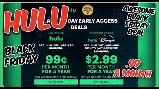 .99 Hulu Subscription || Hulu Black Friday Deal || $11.88 for a Whole Year of Hulu || Disney Plus