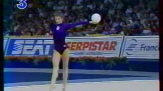 Diana POPOVA (BUL) ball - 1994 Paris worlds EF