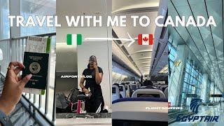 Travel with me to CANADA from NIGERIA | Toronto Travel Vlog | Surprise My Sister | Flying EGYPTAIR